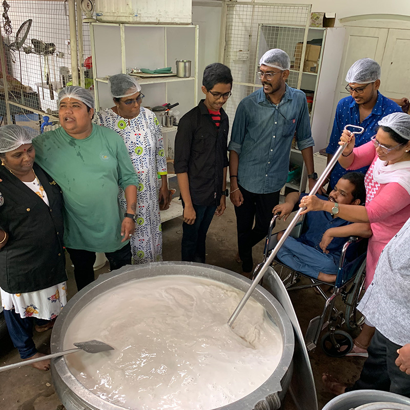 Nutritious meals prepared daily