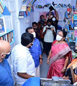 Aakasham Library—books donated for inmates
